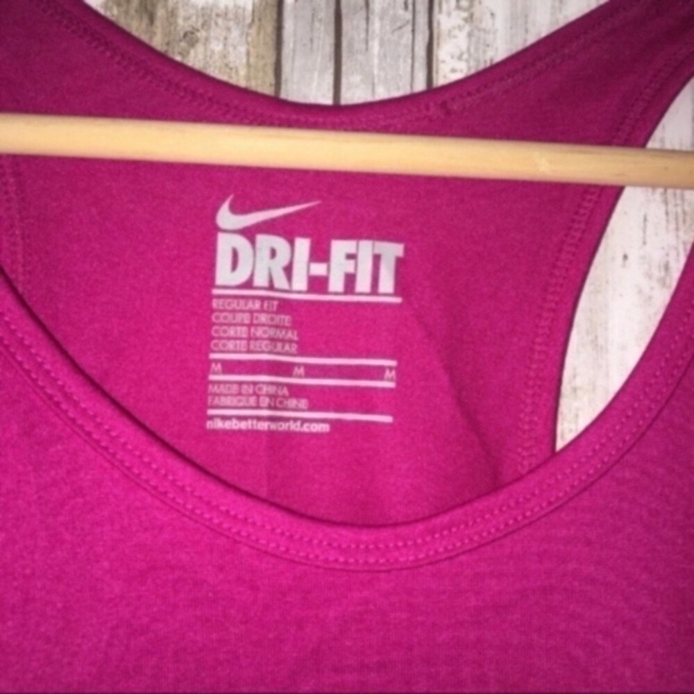 Nike Dri Fit Magenta Tank - Picture 4 of 4